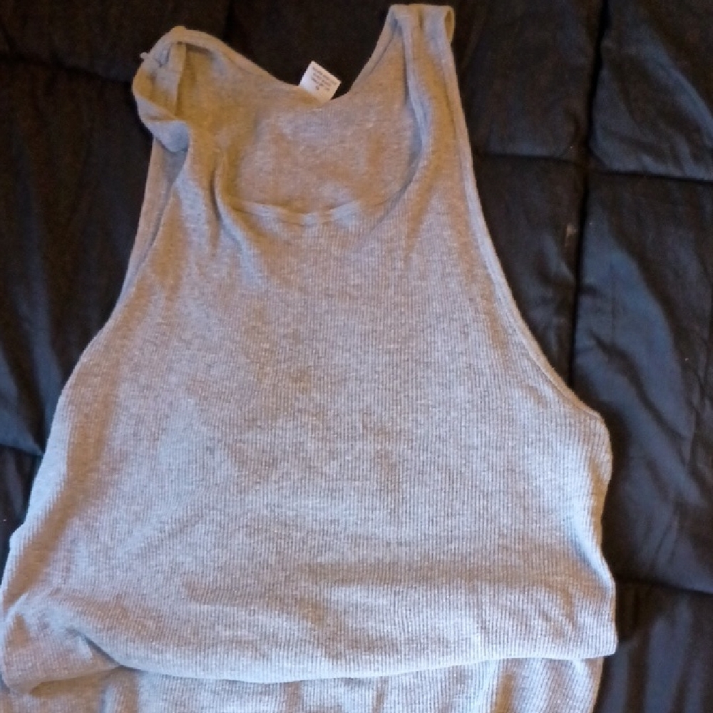 Gray Sleeveless Women's Top